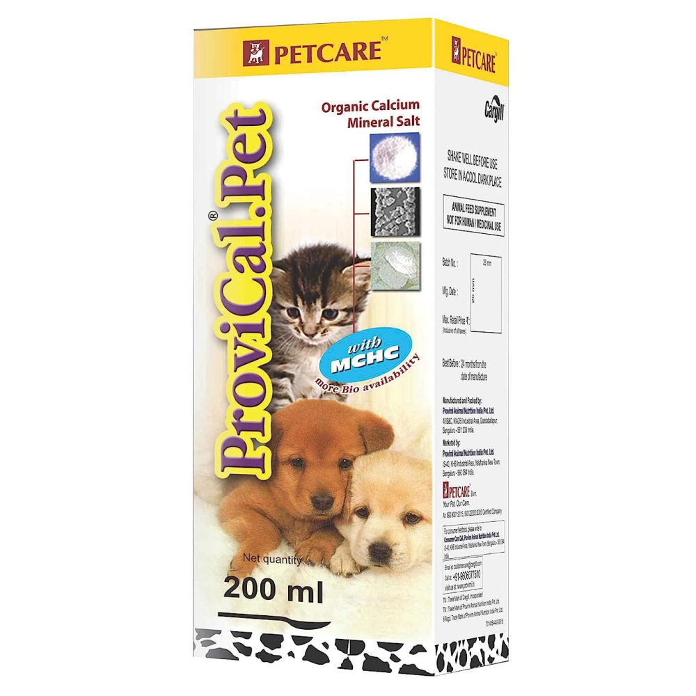 Petcare Provical Pet Calcium Syrup (200ml) and Proviboost Multivitamin Syrup (200ml) Combo for Dogs & Cats image 3