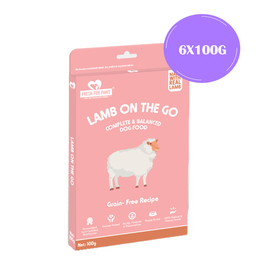 Fresh For Paws Lamb On The Go Dog Wet Food (100g) image 10