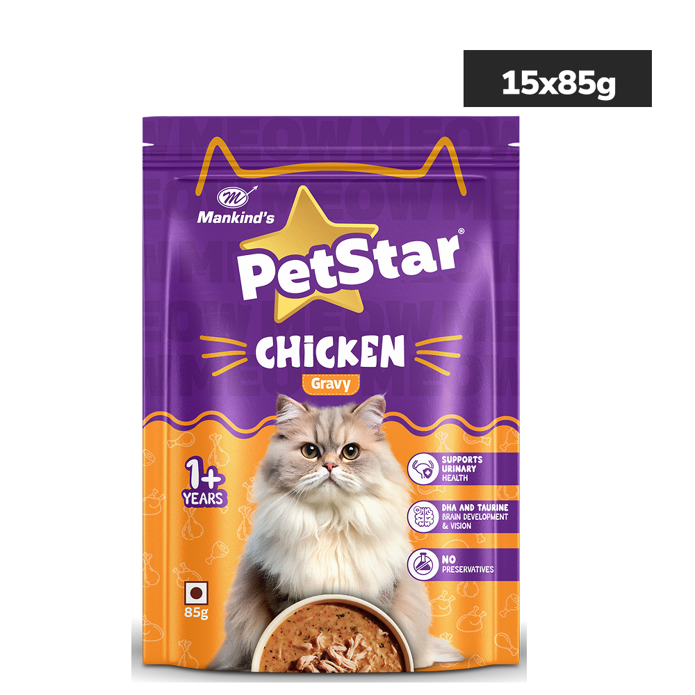Mankind Petstar Chicken Gravy Adult Cat Wet Food