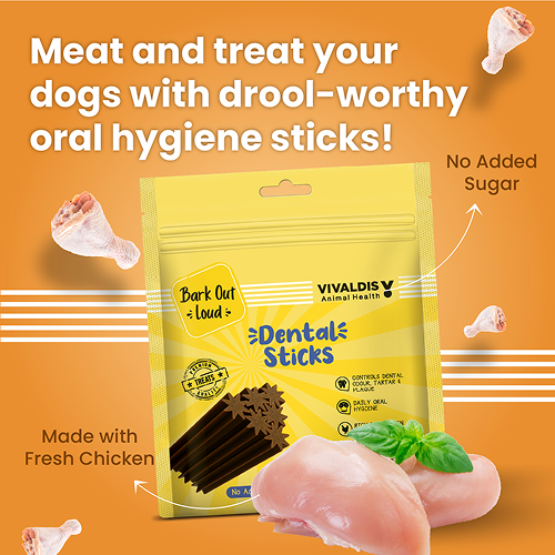 Bark Out Loud by Vivaldis Dental Sticks Dog Treats image 2