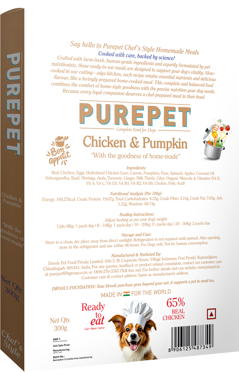 Purepet Chicken and Pumpkin & Chicken and Vegetable Biryani Fresh Food for Dogs Combo image 10