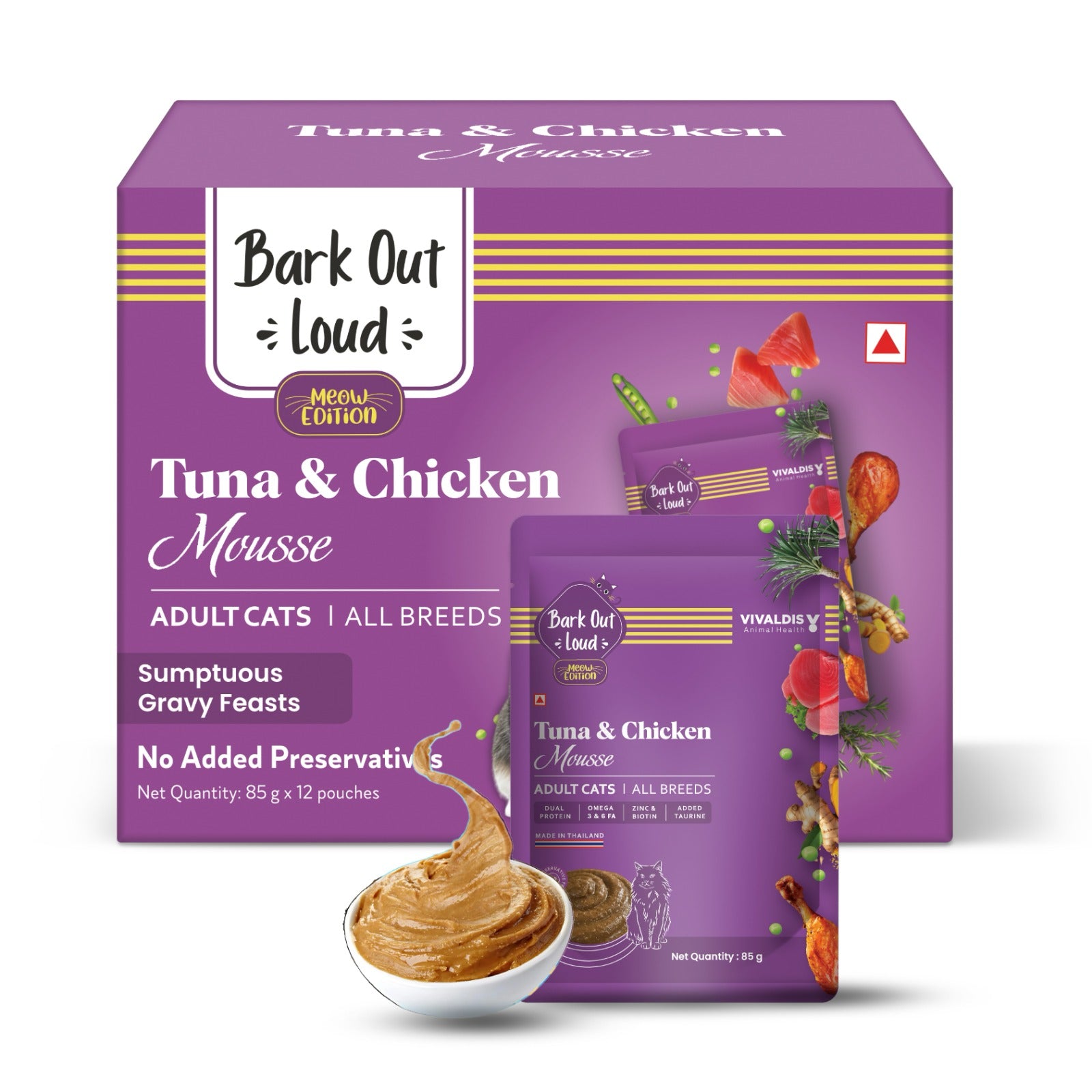 Bark Out Loud Fresh Tuna & Chicken Mousse Cat Wet Food image 10