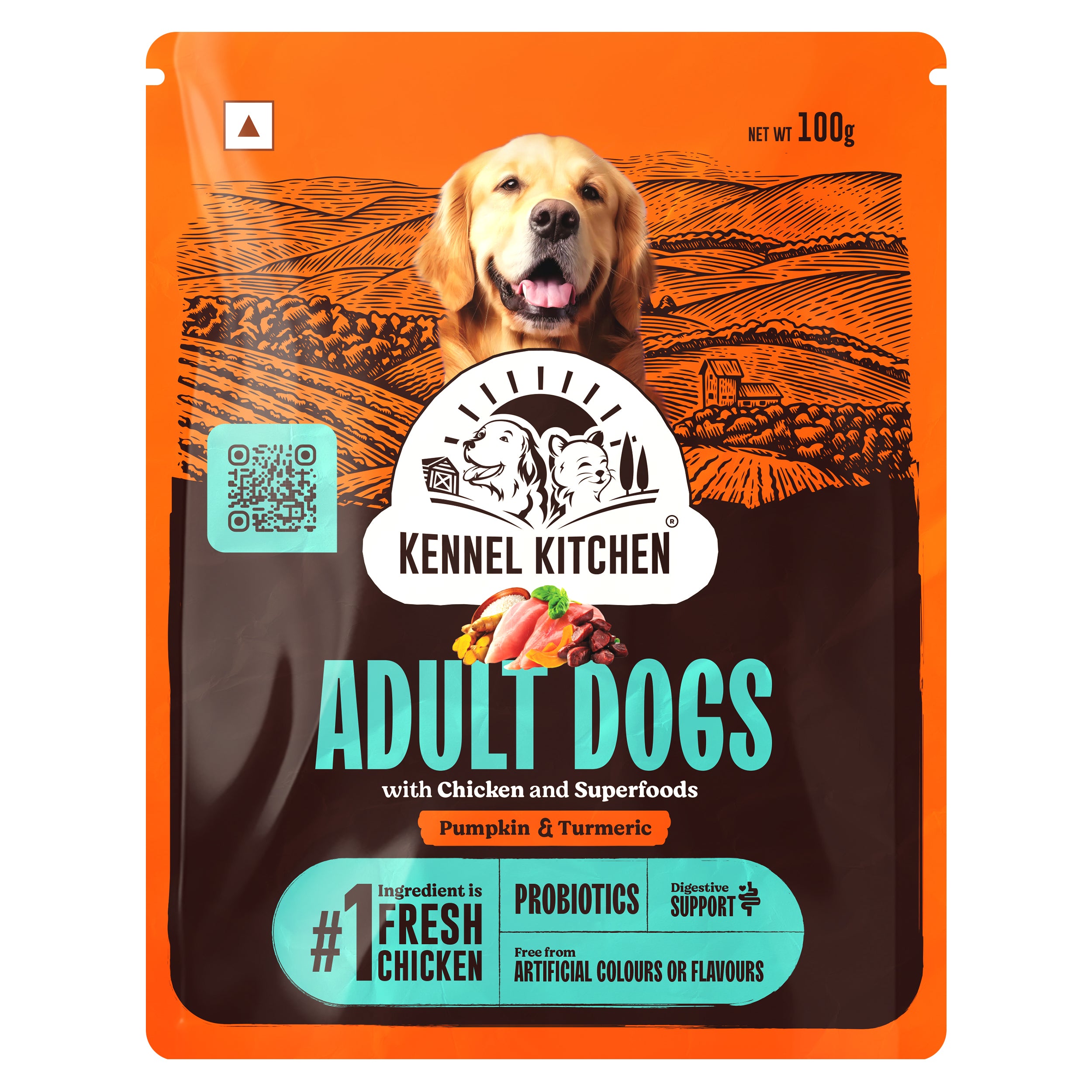 Kennel Kitchen Chicken with Superfoods Pumpkin and Turmeric Adult Dog Dry Food