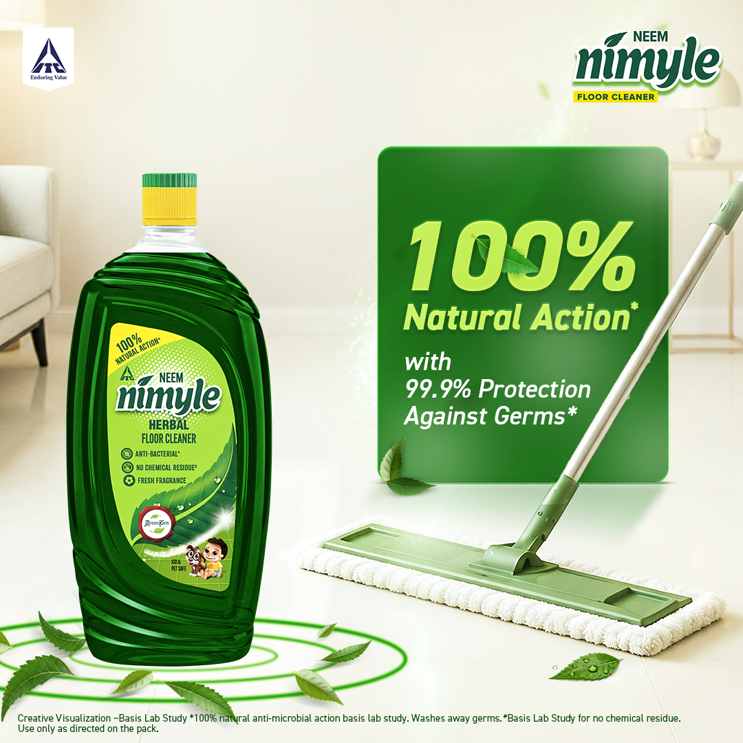Nimyle Neem Herbal Based 99.9% Anti Bacterial Liquid Floor/Surface Cleaner for Kids & Pets image 9