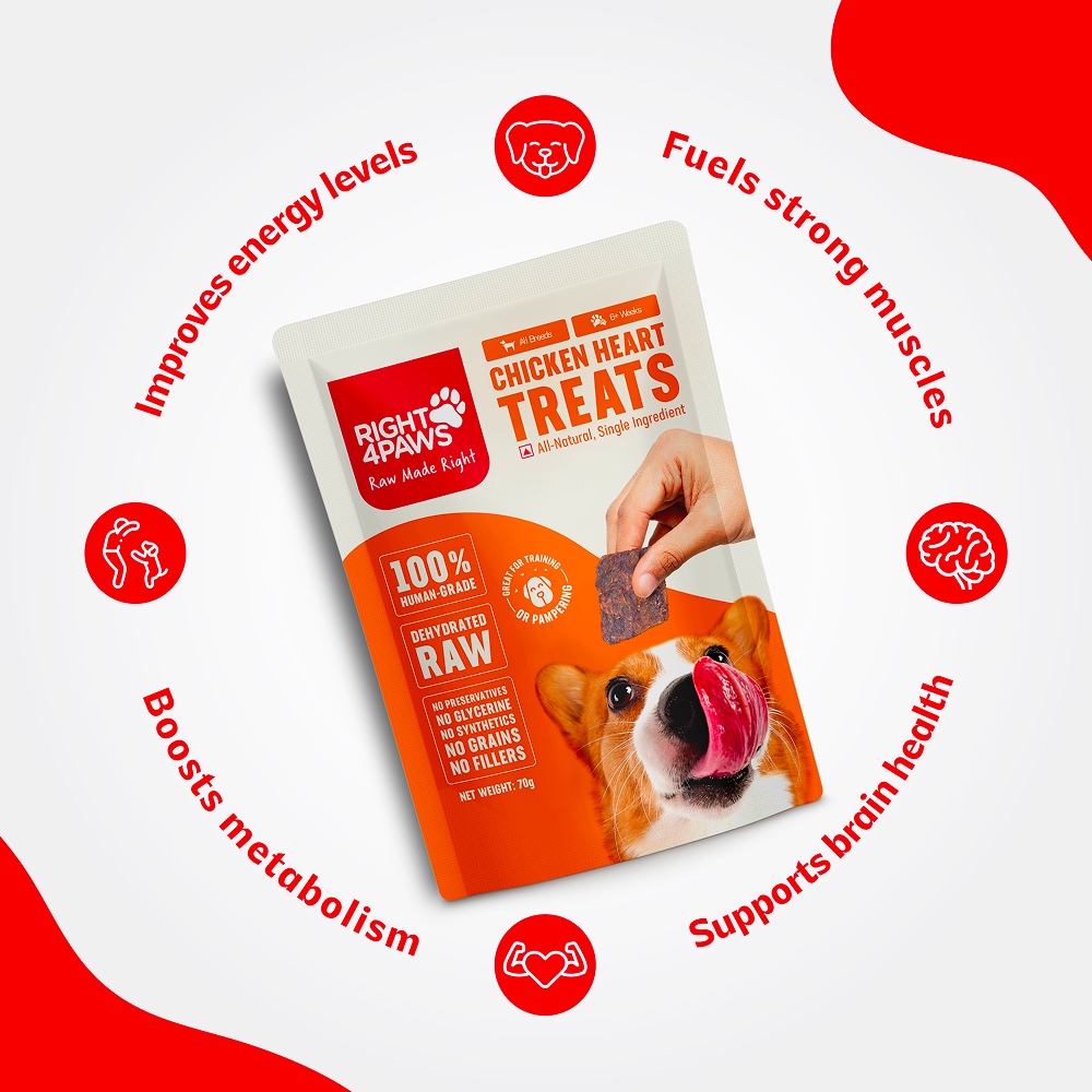 Right4Paws Chicken Heart Dog Treats image 9