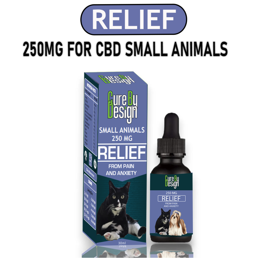 Cure By Design 250mg Relief Oil for Small Animals image 3