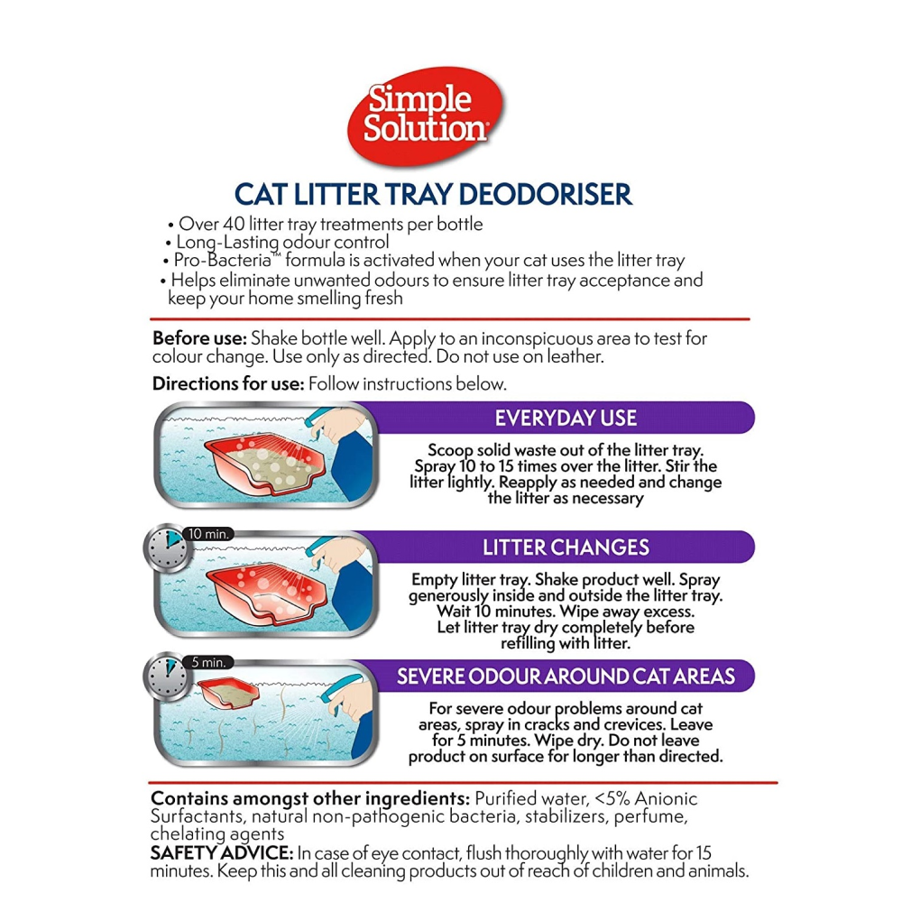 Simple Solution Litter Tray Deodoriser for Cats image 3