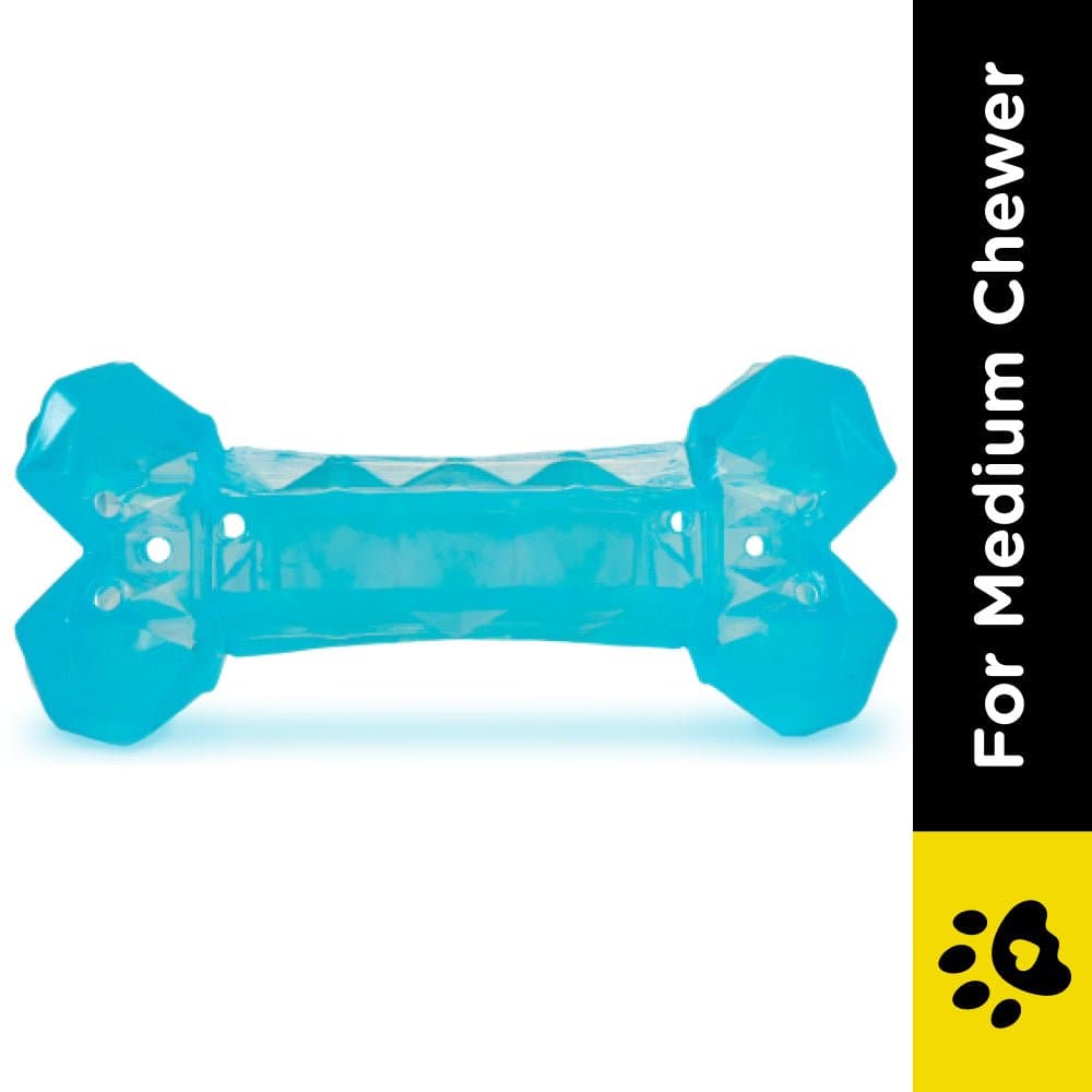 Barkbutler x Fofos Cooling Bone Freezable Chew Toy for Dogs (Blue) image 2