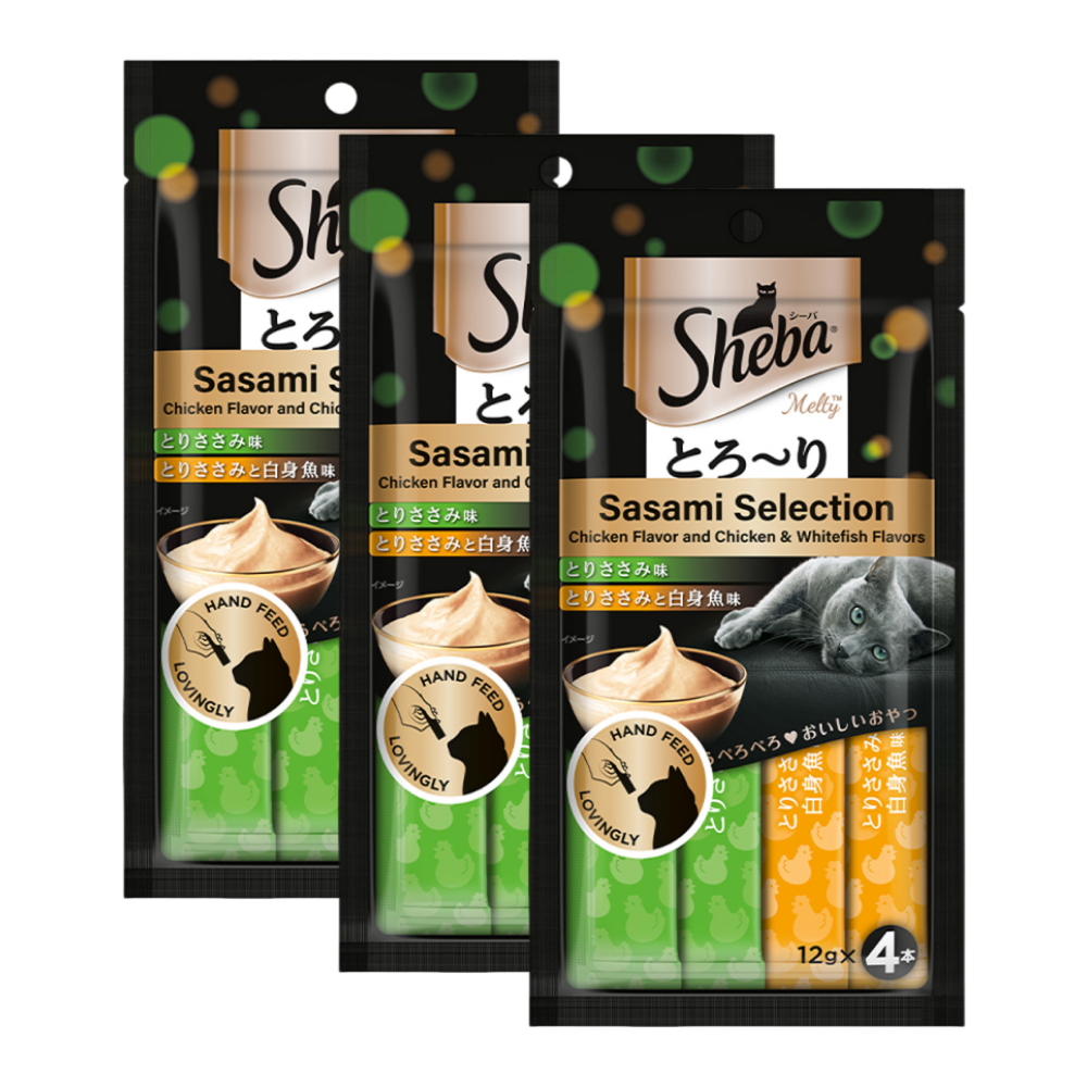 Sheba Chicken & Chicken Whitefish Sasami Selection Melty Premium Cat Treats image 4
