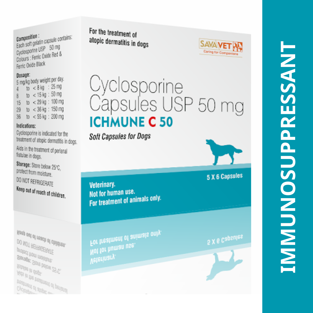 Savavet Ichmune C (Cyclosporine) Tablet for Dogs (pack of 6 tablets) image 1