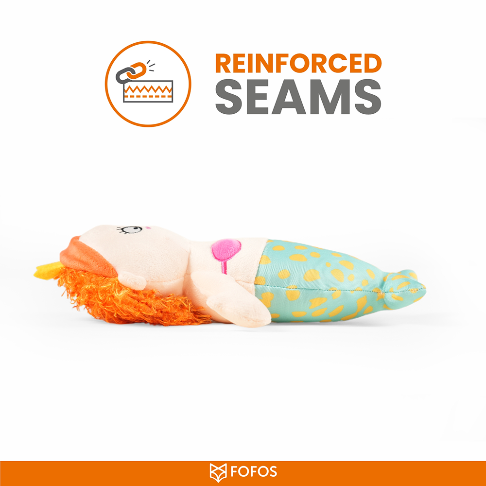 Barkbutler x Fofos Sealife Mermaid Plush Toy for Dogs image 3