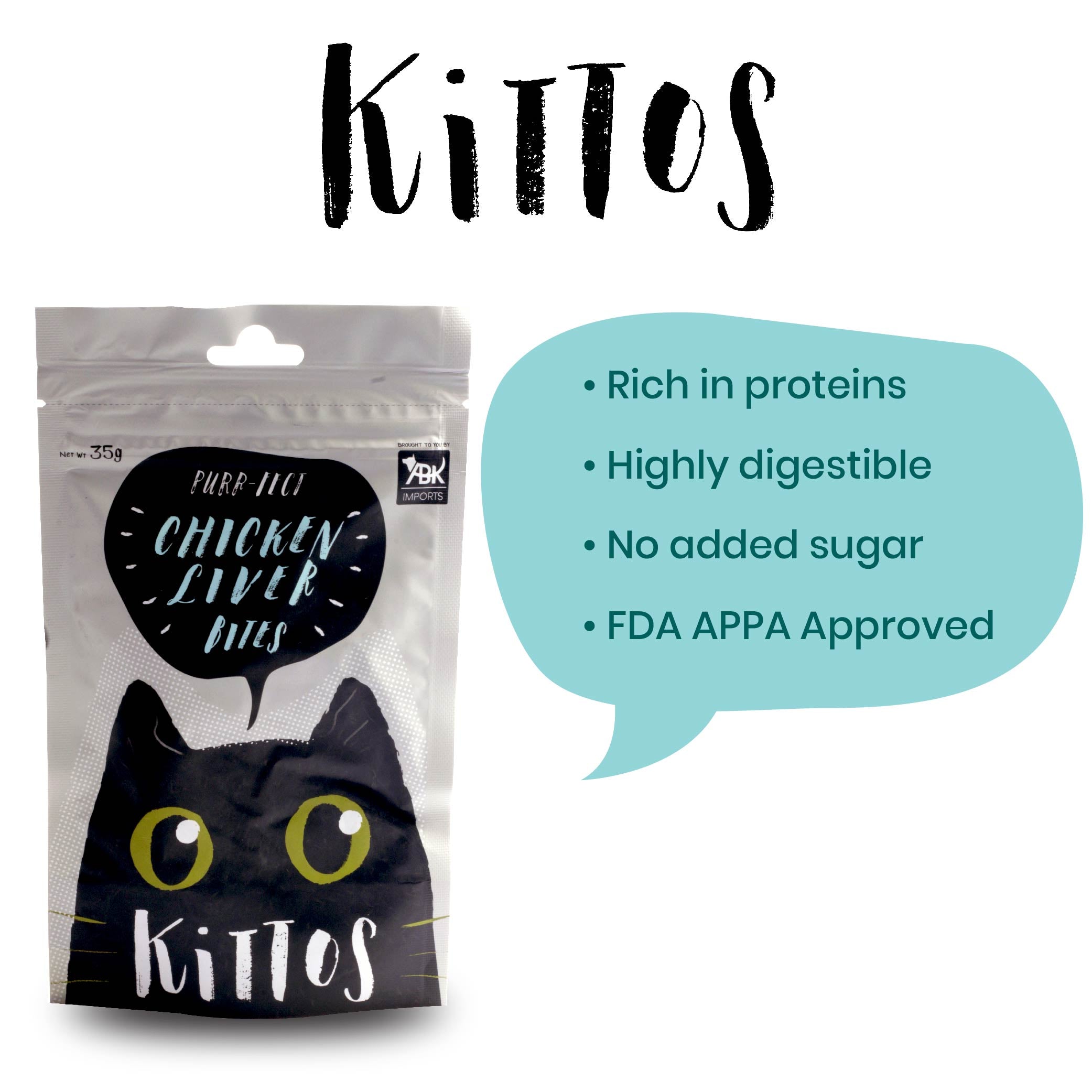 Kittos Purr Fect Chicken Liver Bites Cat Treat image 5