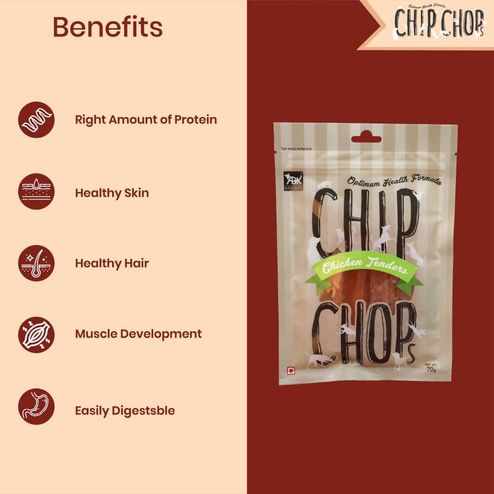 Chip Chops Chicken Liver Cubes and Chicken Tenders Dog Treats Combo image 10