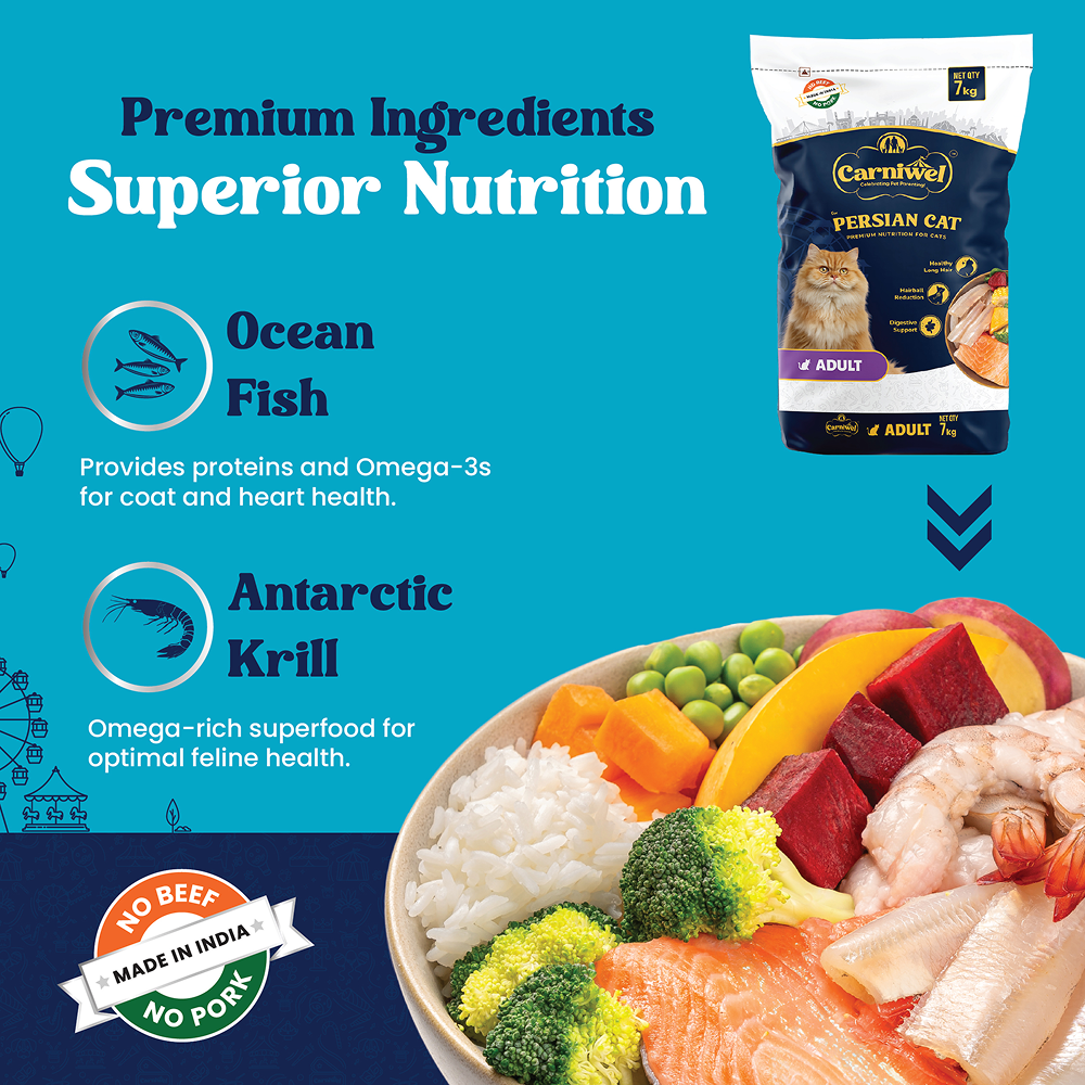 Carniwel Antarctic Krill Persian Adult Cat Dry Food image 3