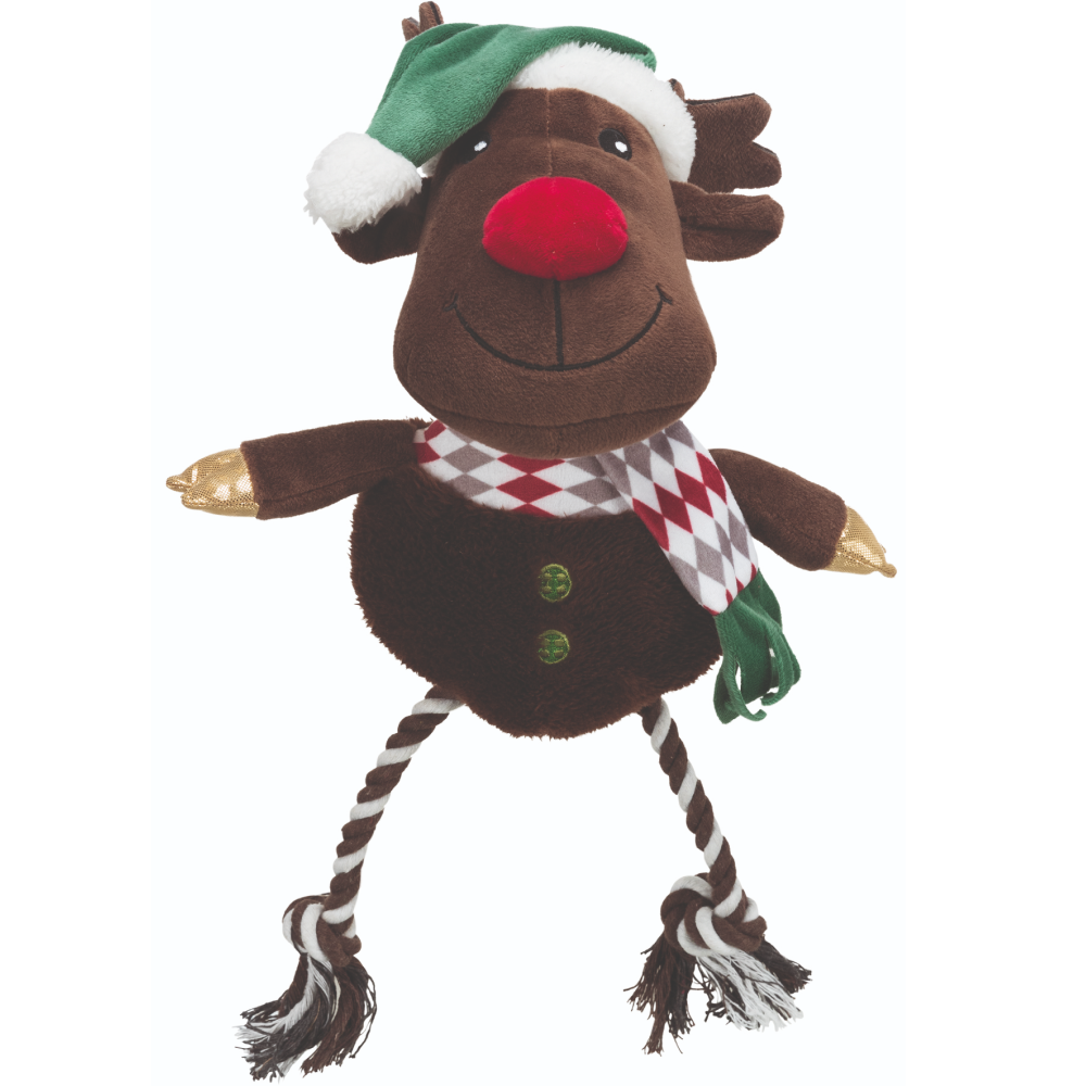 Trixie Xmas Reindeer Cotton Toy for Dogs image 2