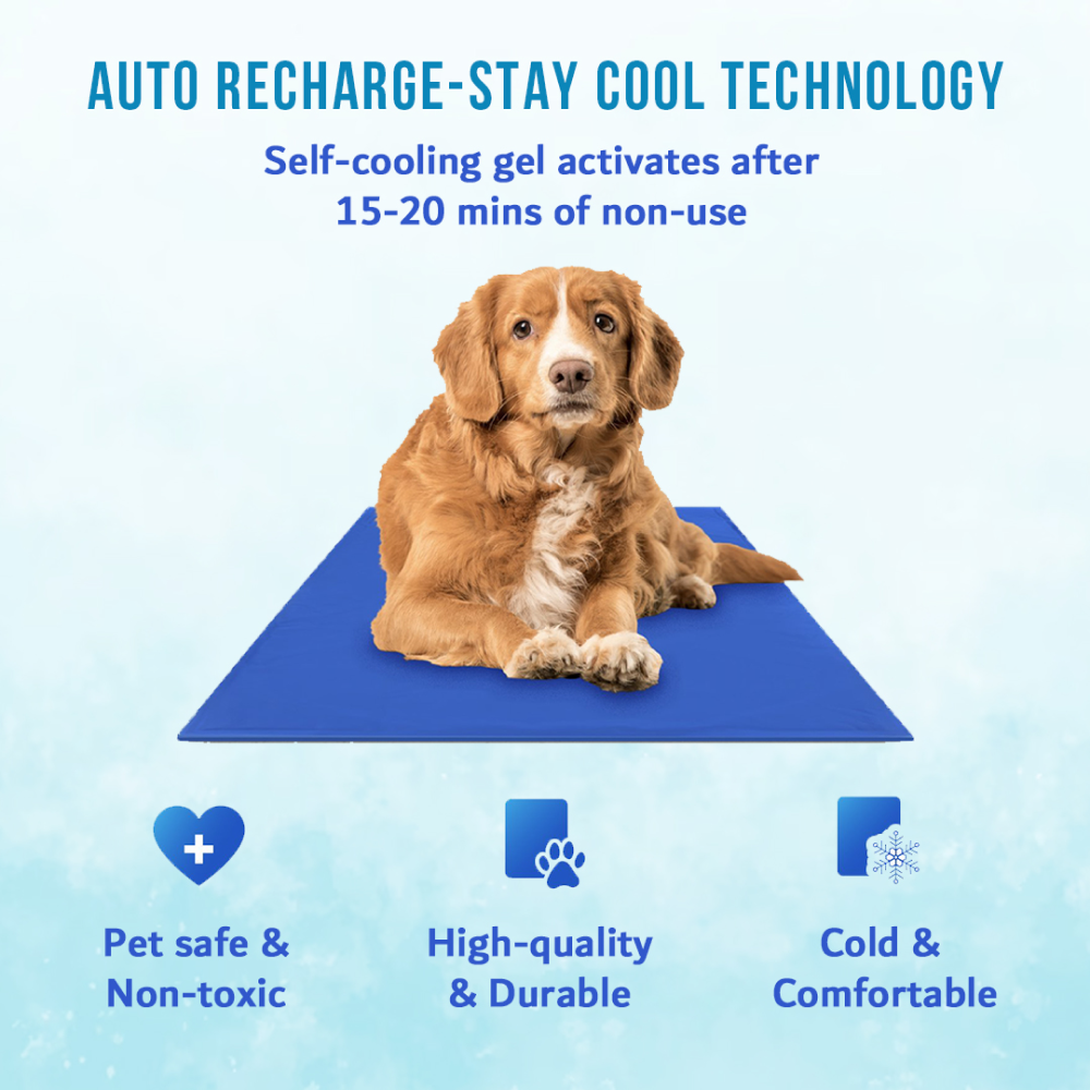Goofy Tails Pressure Activated Cooling Mat for Dogs and Cats (Blue) image 6