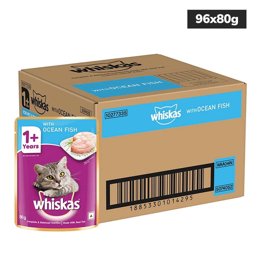 Whiskas Ocean Fish Adult Cat Wet Food image 3
