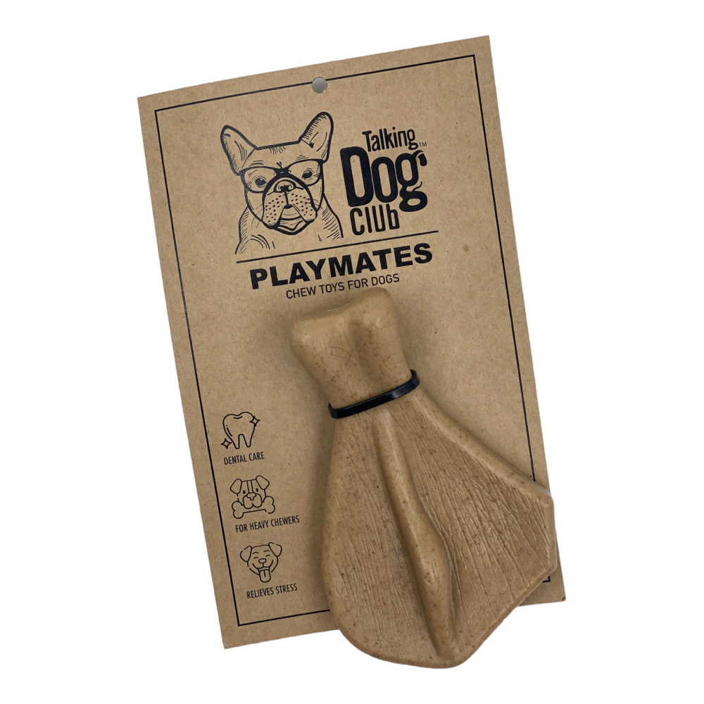 Talking Dog Club Flap Chew Nylon Bone Heavy Chew Toy for Dogs (Brown) image 2