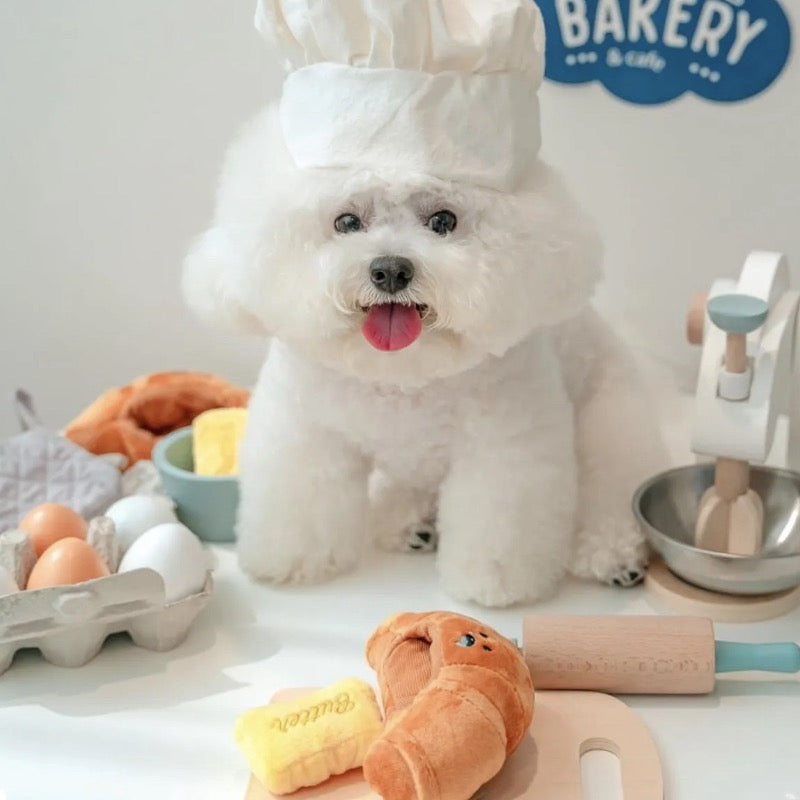 Talking Dog Club Crusty Croissant Interactive Plush Toy for Dogs (Brown) image 2