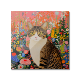 EverythingBoho Cat Garden Fridge Magnet