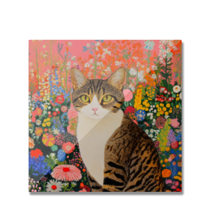 EverythingBoho Cat Garden Fridge Magnet