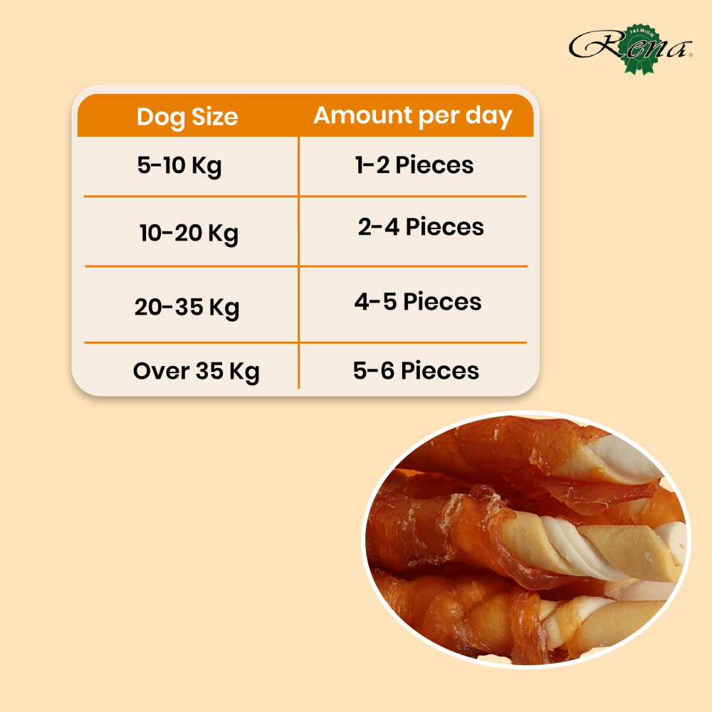 Rena Love Chicken Wrapped Double Sticks Dog Treats image 7