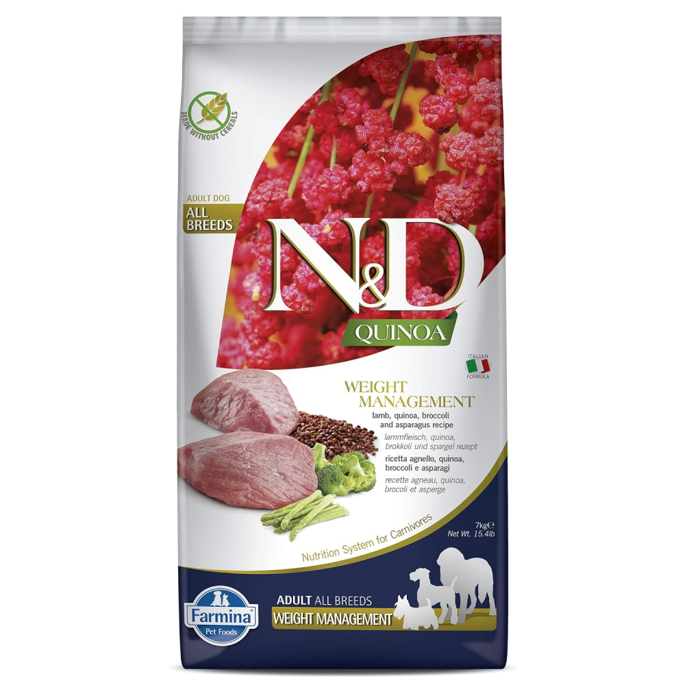 Farmina N&D Quinoa Weight Management Grain Free Medium & Maxi Adult Dog Dry Food image 2