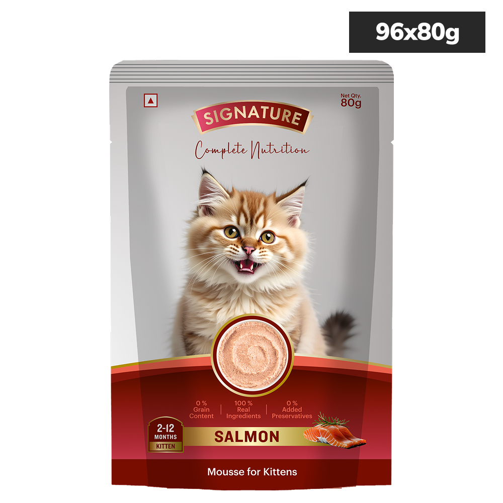 Signature Grain Zero Salmon Mousse Kitten Cat Wet Food image 8