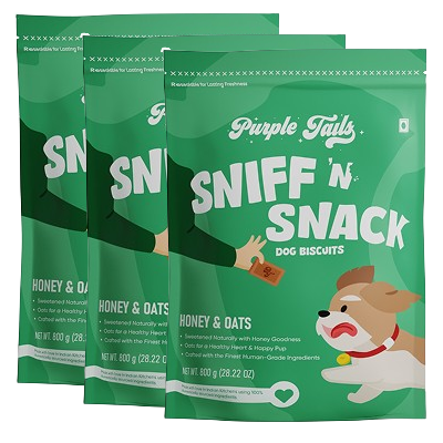 Purple Tails Honey and Oats Biscuits Dog Treat image 6