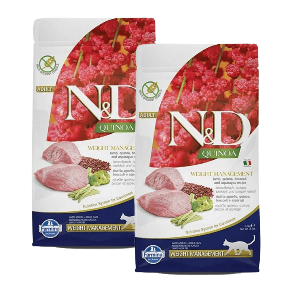 Farmina N&D Quinoa and Lamb Grain Free Weight Management Adult Cat Dry Food image 9