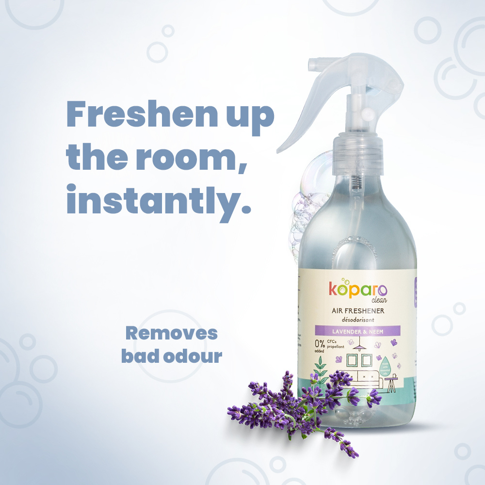 Koparo Clean Natural Air Freshener Lavender & Neem Fragrance (Pet Safe) image 6