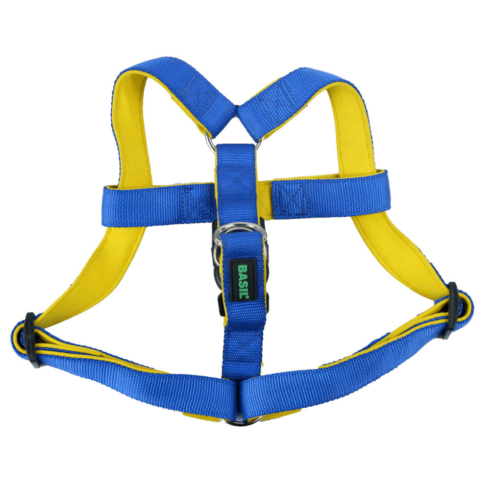 Basil Nylon Padded Adjustable Harness for Dogs (Blue) image 2