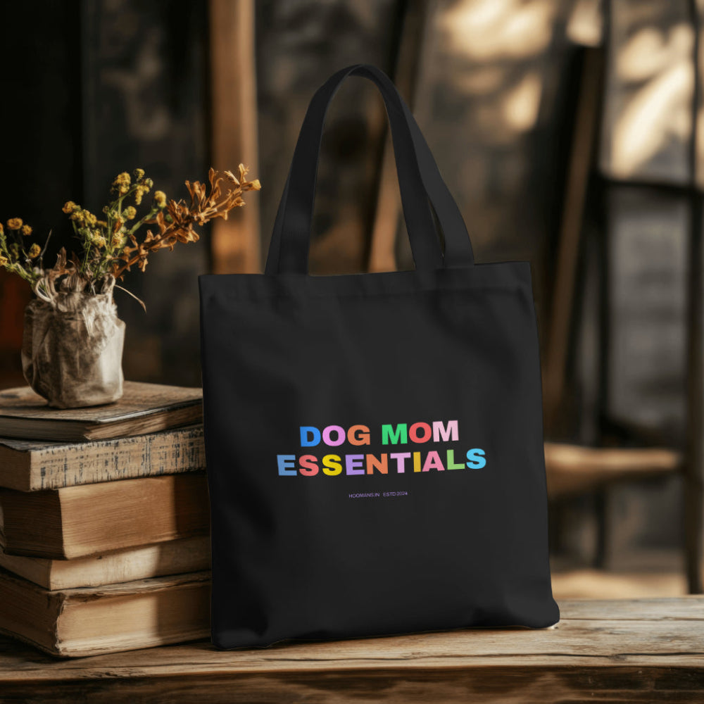 Hoomans Mom Essentials Tote Bag for Women (Black)
