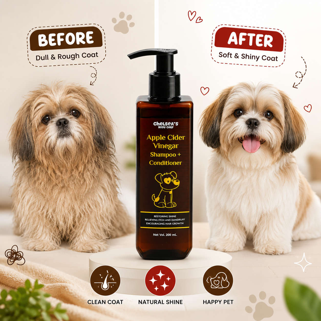 Dr. Chelsea's Apple Cider Vinegar Shampoo & Conditioner for Cats & Dogs image 5