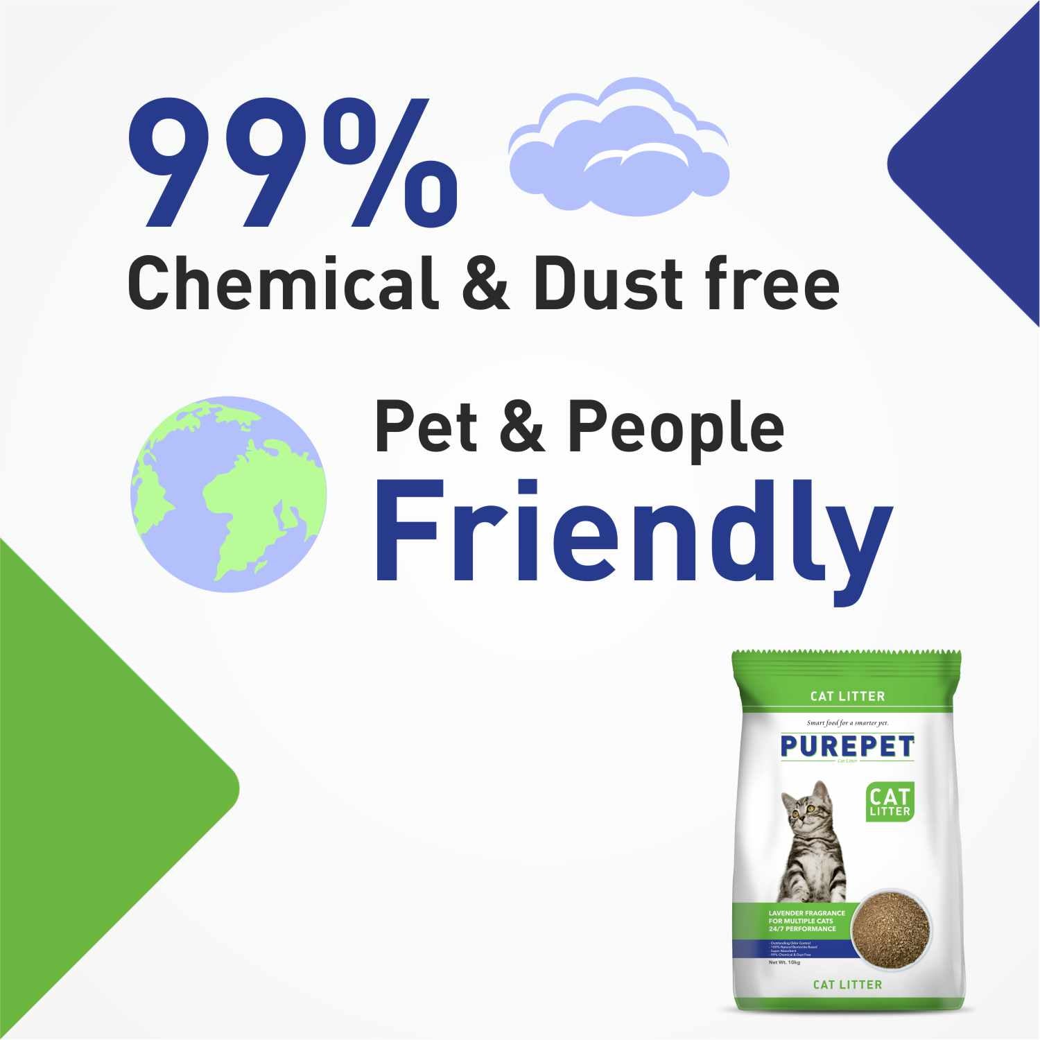Purepet Lavender Scented Clumping Cat Litter image 9