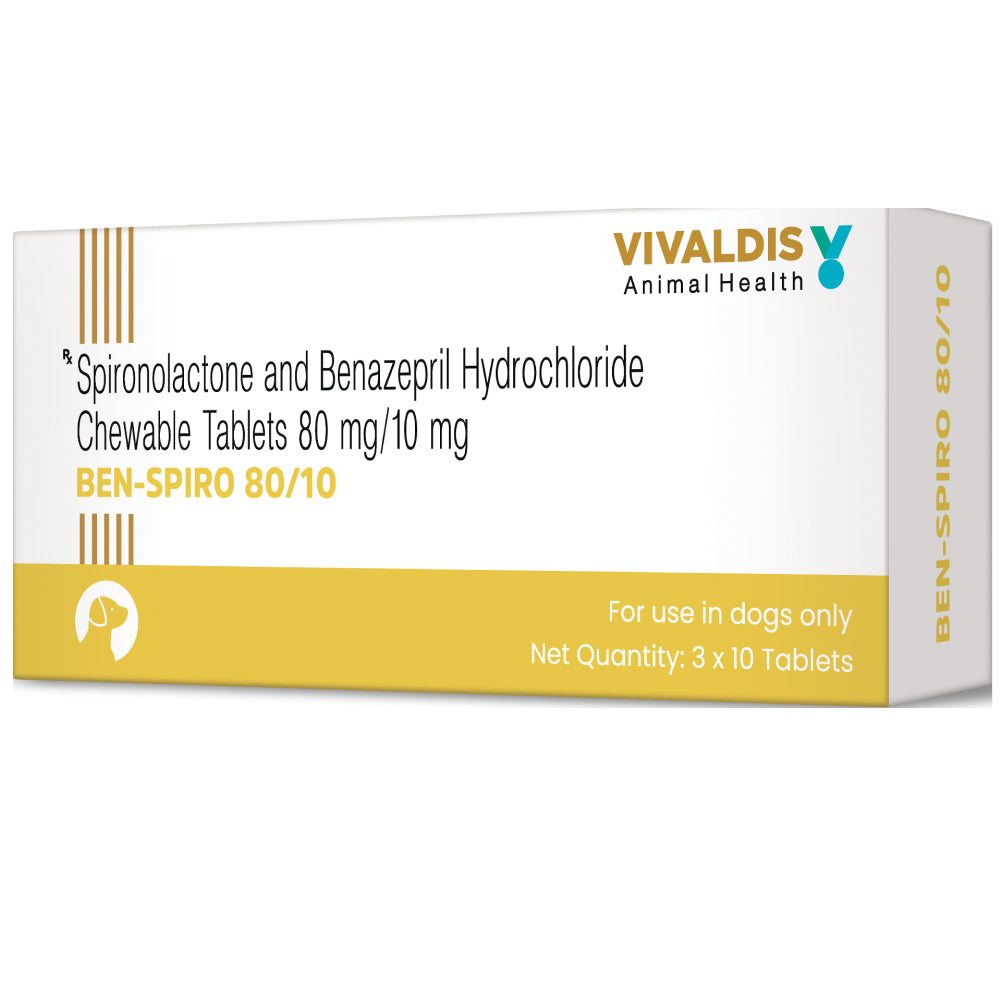 Vivaldis Ben Spiro (Spironolactone & Benzepril) Tablets for Dogs image 6