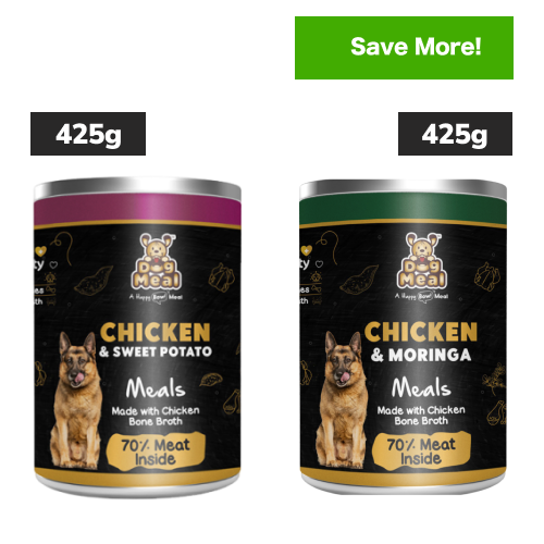 Dog Meal Chicken & Sweet and Moringa Chicken Potato Dog Wet Food Combo