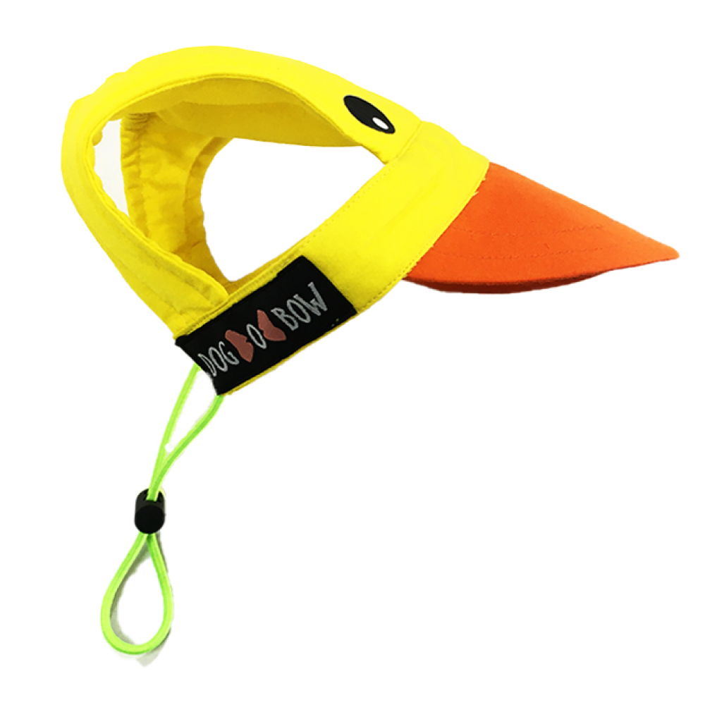 Dogobow Duckie Cap for Dogs and Cats (Yellow/Orange) (Get a Bow Free) image 4