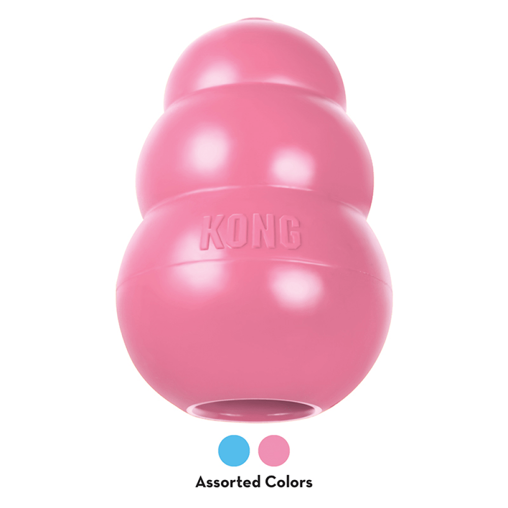Kong Puppy Toy for Dogs (Pink) | For Aggressive Chewers image 3