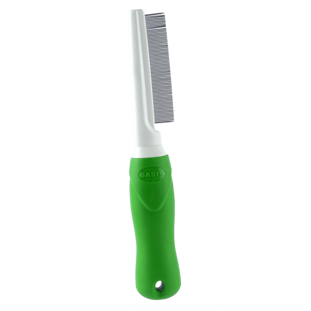 Basil One Sided Flea Comb (Green) image 2