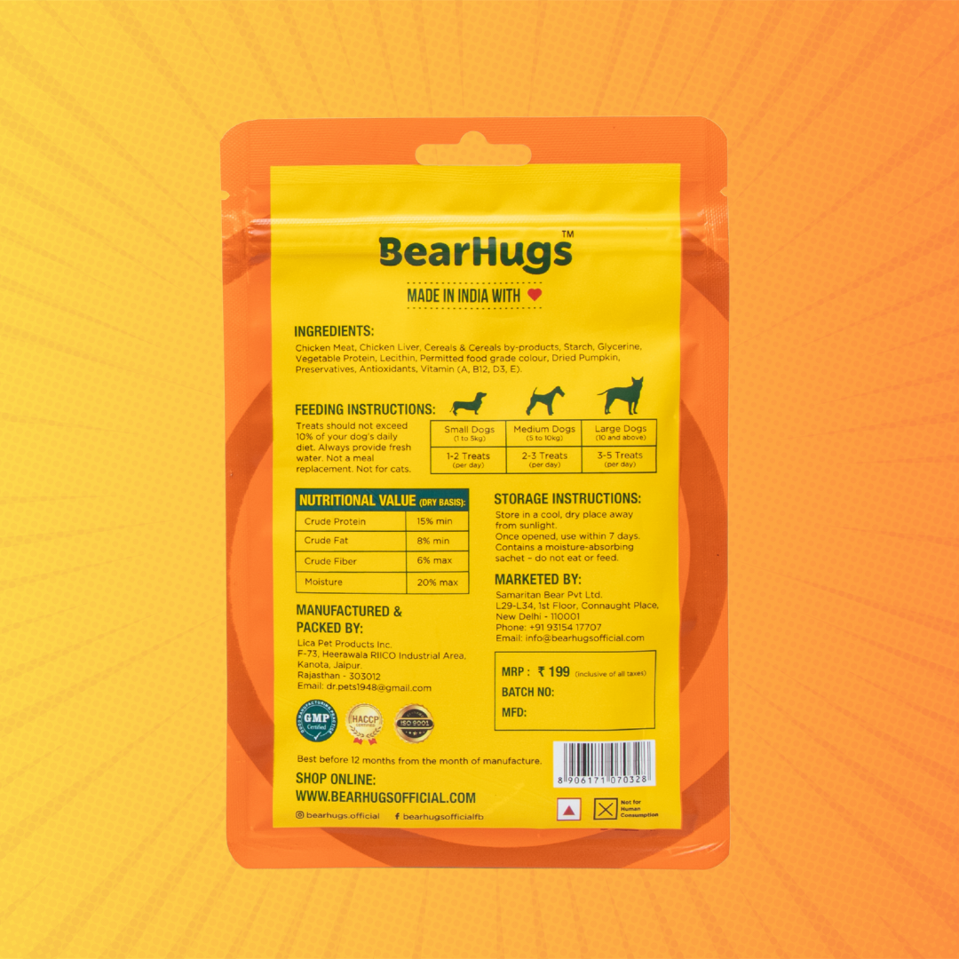 BearHugs Chicken & Pumpkin Soft & Chewy Sticks Dog Treats image 9