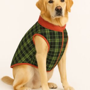Woofiezz Warm & Comfortable Reversible Winter Jackets for Dogs and Cats (Orange)