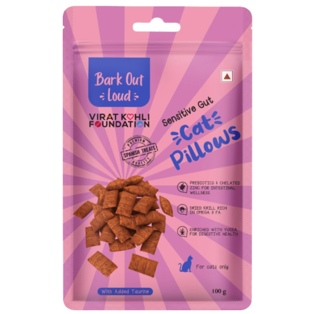 Bark Out Loud by Vivaldis Pillows for Sensitive Gut & Hairball Control Cat Treats Combo image 2
