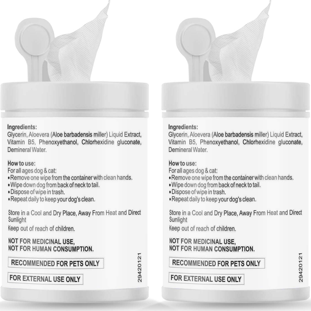 Petvit Sanitizing & Grooming Wipes for Dogs and Cats (Pack of 2) image 7