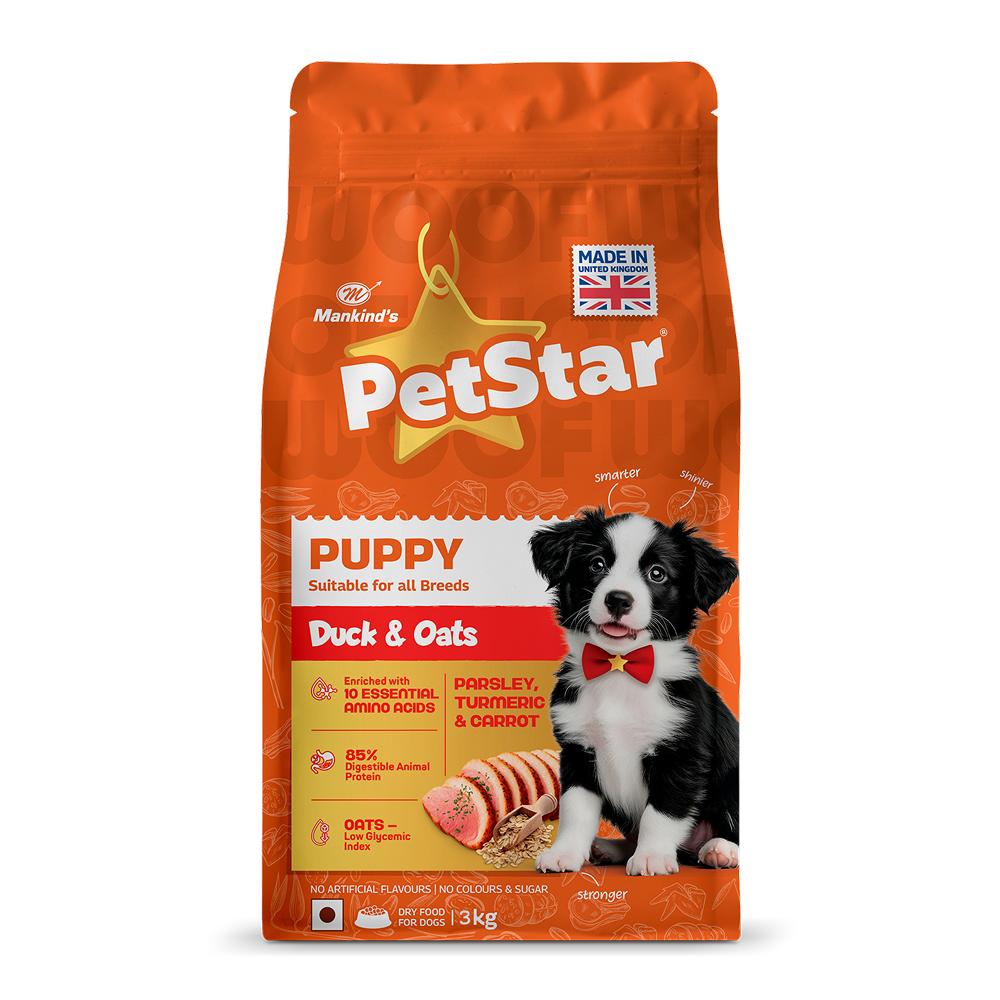 Mankind's Petstar Duck & Oats Formula Puppy Dog Dry Food image 6