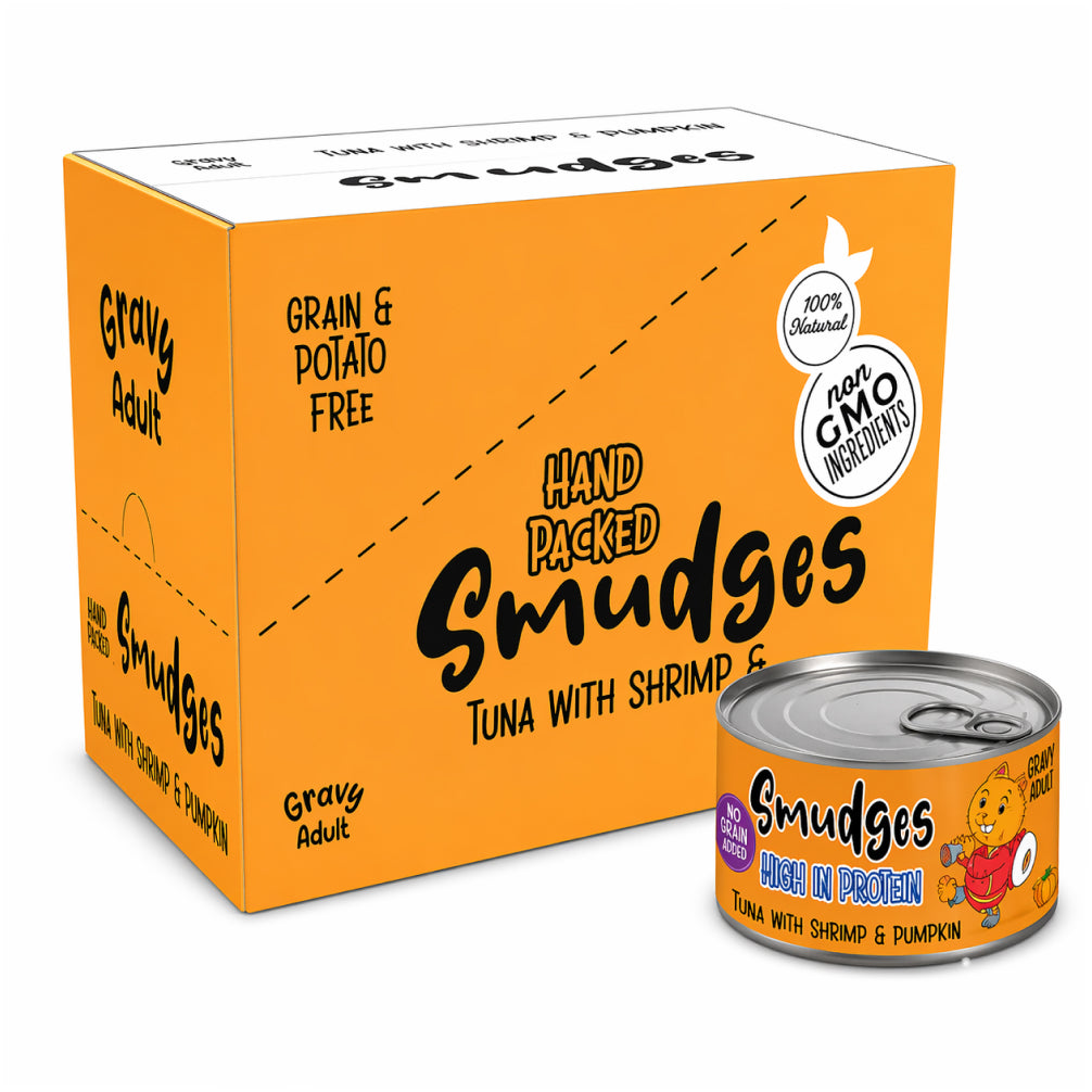 Smudges Tuna Flakes with Shrimp and Pumpkin in Gravy Adult Cat Wet Food image 9