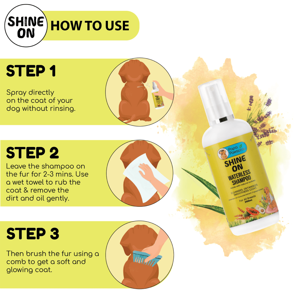 Papa Pawsome Shine On Waterless Shampoo for Dogs image 4