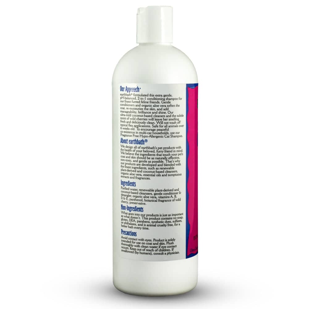 EarthBath 2 in 1 Conditioning Cat Shampoo Light Wild Cherry image 3