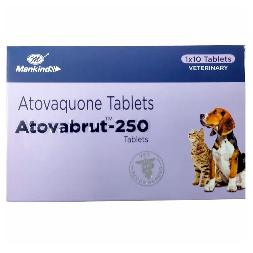 Mankind Atovabrut 250mg (Atovaquone) Tablets for Dogs and Cats