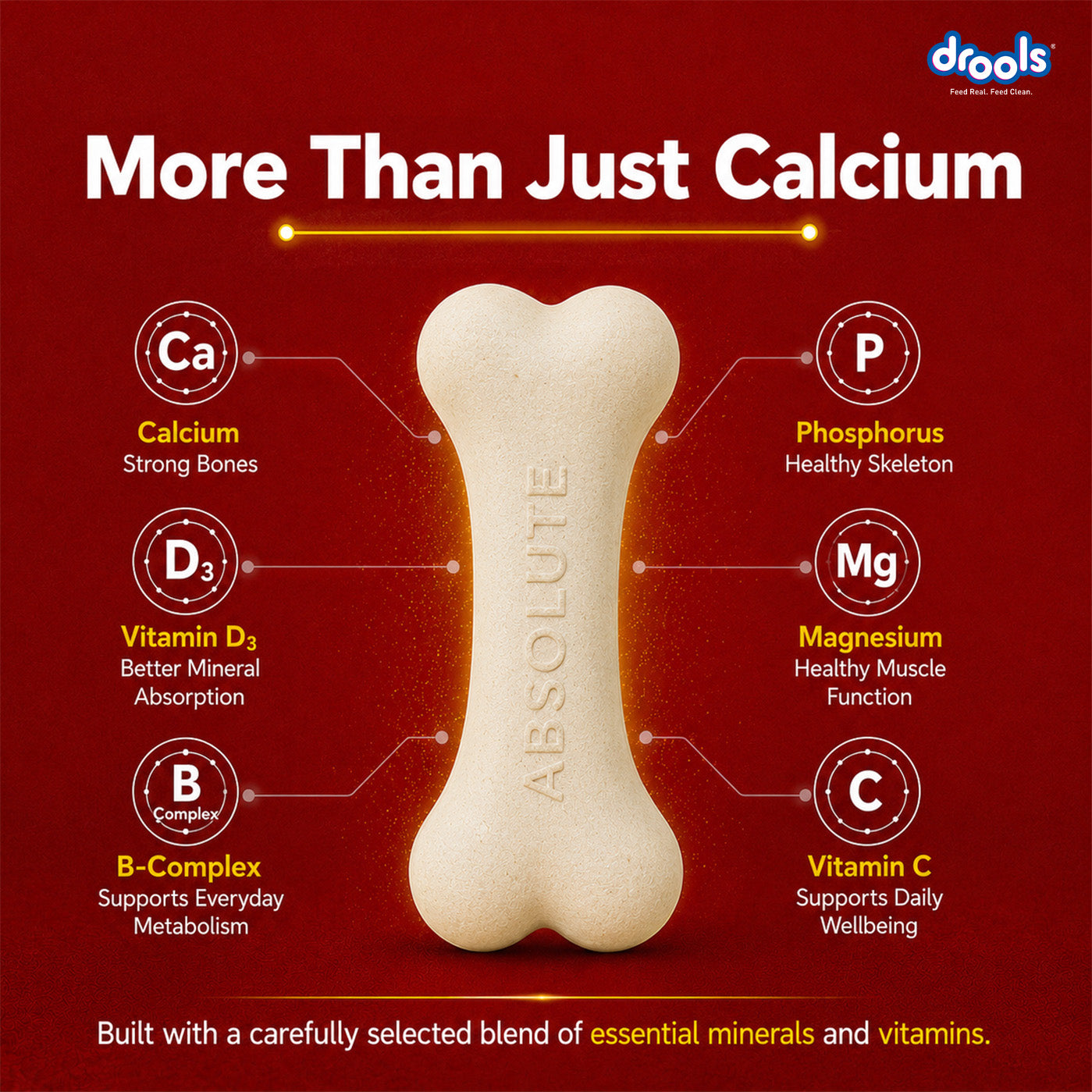 Drools Absolute Calcium Bone Pouch for Dogs image 5